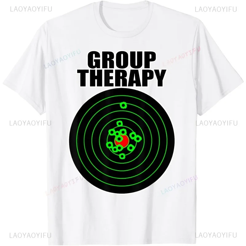 New Arrival GROUP THERAPY TARGET T-shirt Casual Fashion Loose Harajuku Hip Hop Man Tshirt Short Sleeve Hipster Women T Shirt