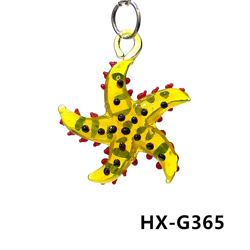 Niedliche meeres tiere Seestern Charme Miniatur glas Seestern Anhänger Dekoration für DIY Schmuck Halskette Armband Herstellung Zubehör oder Aquarium Dekoration Vorräte – Detail 30