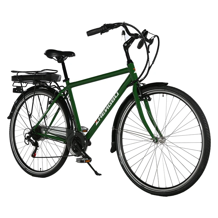 

B2 28 Inch Electric Bicycle Lithium Battery 250W Steel Frame 36V 7 Speed Rear Carrier Retro Electric Bikes