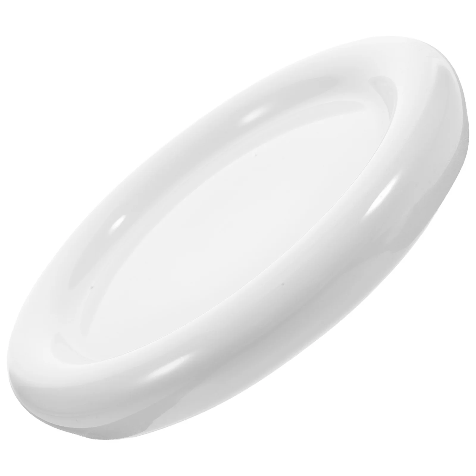 

Ceramic Plate Round Food-Grade Serving Plate Break-Resistant Easy Clean Multi-Function For Home Restaurant Bar Tea
