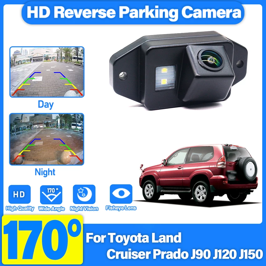 

Rear View Reverse Camera Car Vehicle Parking Accessories Full HD CCD Waterproof For Toyota Land Cruiser Prado J90 J120 J150