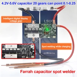 K13 Small Handheld Portable DIY 5V Farad Capacitors Spot Welder Kit PCB Control Board 18650 Battery Spot Welding Machine