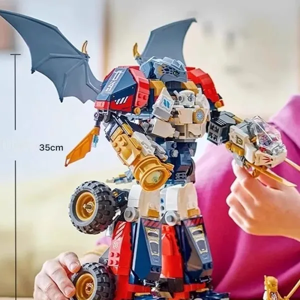 The Phantom Ninja series, high-tech modular mecha assembly building blocks