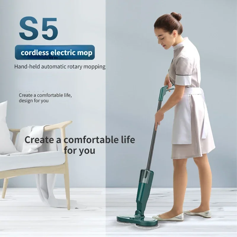 

New Electric Mopping Machine Wireless Water Spray Electric Mop Scrubbing Floor Washing and Washing Machine