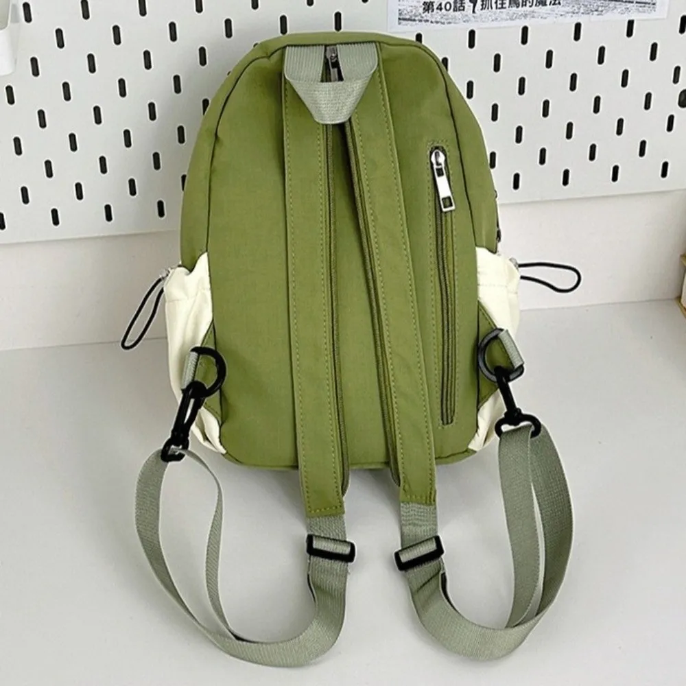 حقيبة ظهر نسائية كاجوال على الطراز الكوري ذات سعة عالية من النايلون حقيبة مدرسية للطلاب خفيفة الوزن من النايلون لطلاب الجامعات #4