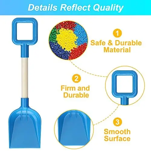 Pelle de plage pour enfants, 3 pièces, râteau, jeu de plage, ensemble de jouets de sable, pelle à sable intégrée, jouet de neige, cadeau pour enfants