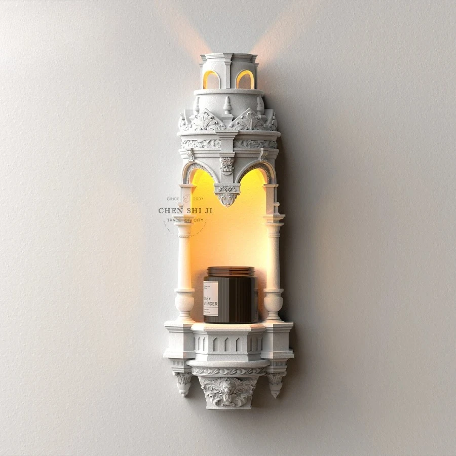 Temple corridor corridor gypsum lamp bedroom living room embedded external atmosphere wall lamp aromatherapy wax melting lamp