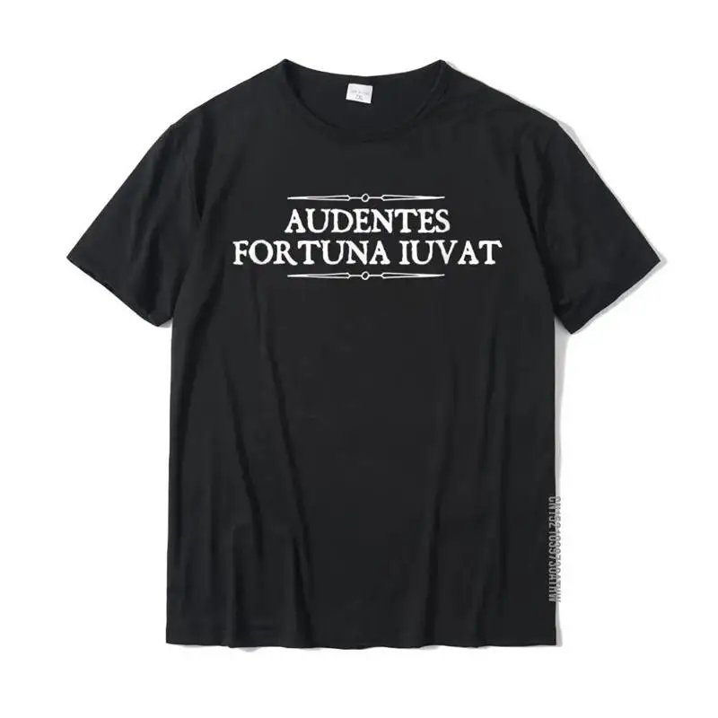 Audentes Fortuna Iuvat Fortune сувениры смелая латинская футболка топы H