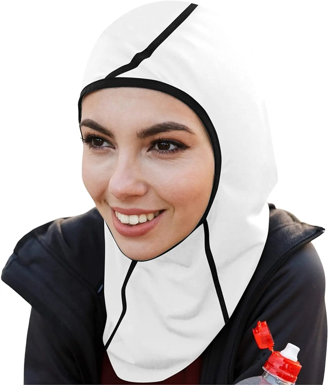 Vrouwen Pro Sport Hijab Sjaal Instant 1 Stuk Mesh Ademende Jersey Hoofd Sjaals Hoofddeksels Klaar Te Dragen Hijab Tulbanden