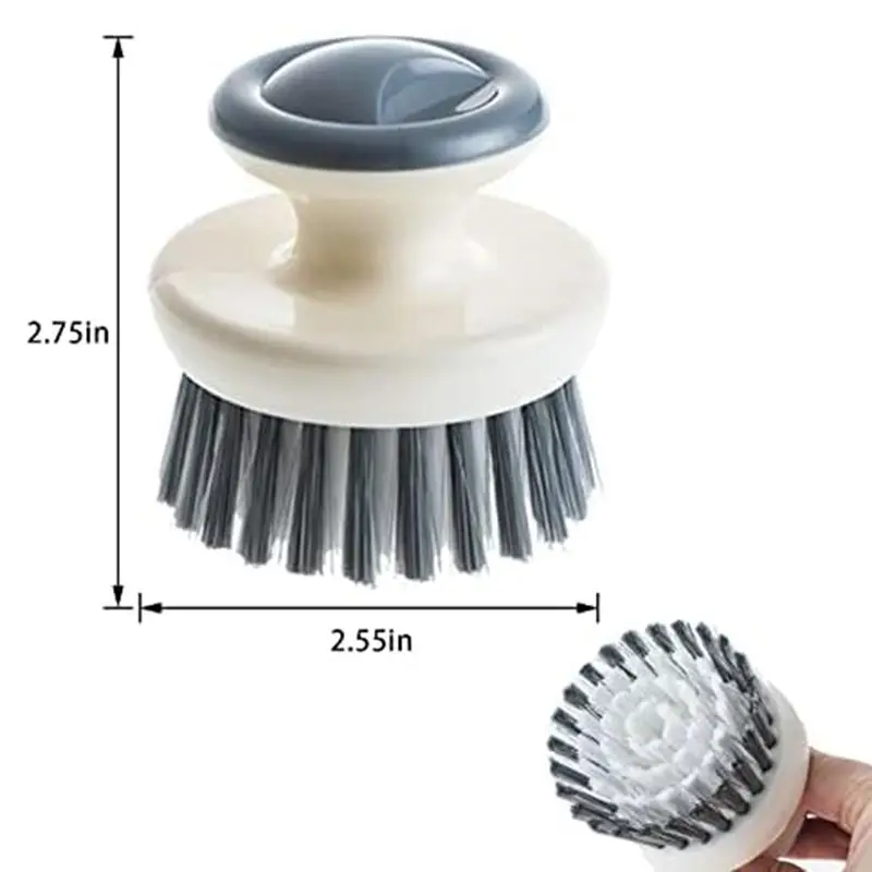 Abjs escova pote artefato óleo-livre fogão de cozinha escova de limpeza doméstica descalcificação escova de lavar louça livre de óleo.