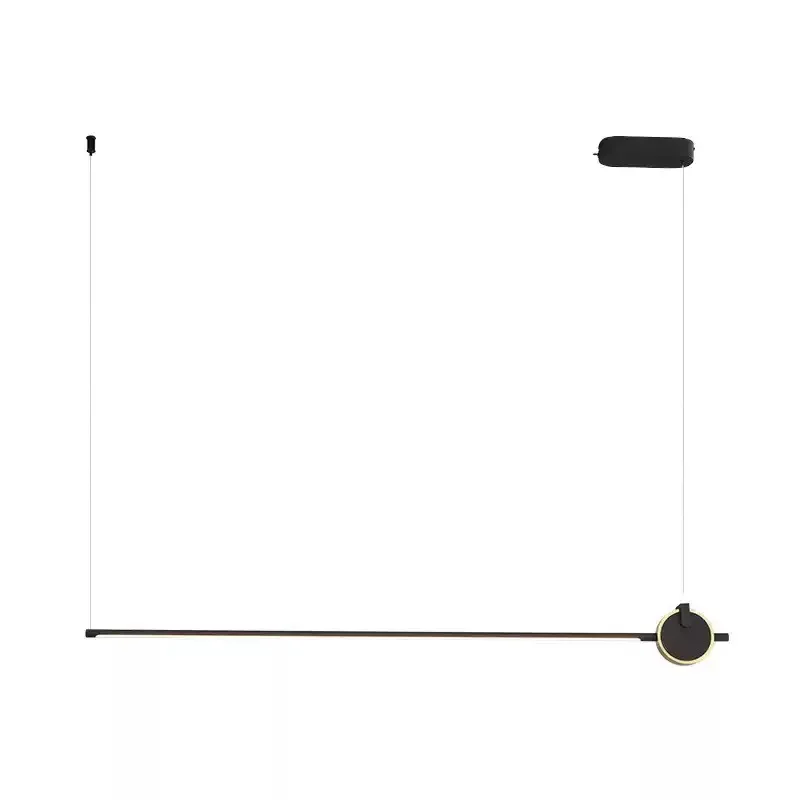 

Light luxury Nordic design office chandelier minimalist long exhibition hall restaurant studio hotel front desk