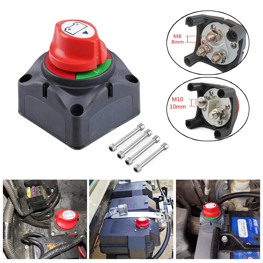 Auto-Batterie-Trennschalter, 12 V, 24 V, Marine, 200 A, 300 A, Dual-Batterie-Massenschalter, 2 und 3 Positionen, Absperrschalter, Auto, Boot
