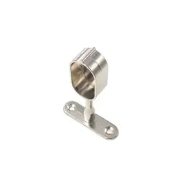 2PC/Lot Ceiling-Mount Bracket, Wardrobe Flange Socket, 16mm Tube Dia,Shower Curtain Closet Wardrobe Rod Wardrobe Support Holder