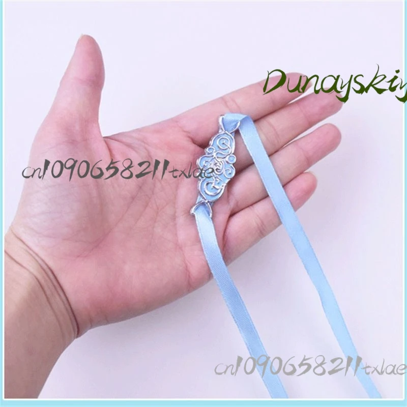 Mo Dao Zu Shi Lan Wangji Forehead Ribbon - Gusu Lan Clan Ancient Chinese Hairband Cosplay Accessory Boketto Style 2025 New
