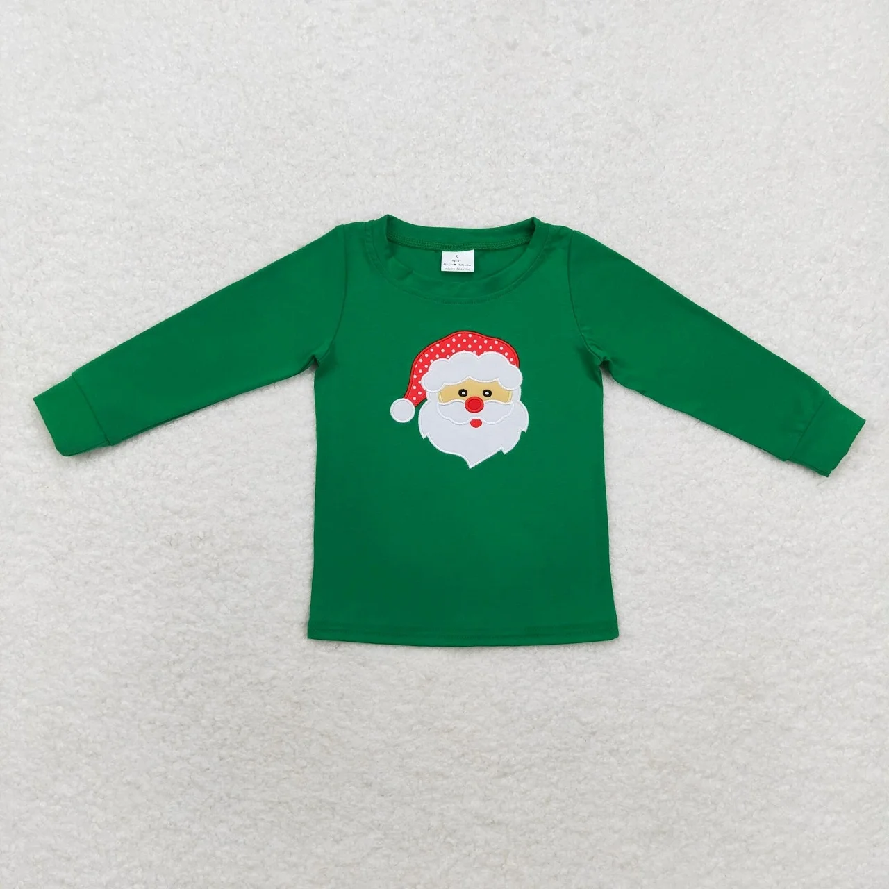 Wholesale Baby Boy Tee Embroidery Long Sleeves Tops Children Deer Santa Sweatshirt Toddler Dinosaur Pullover Christmas Kid Shirt
