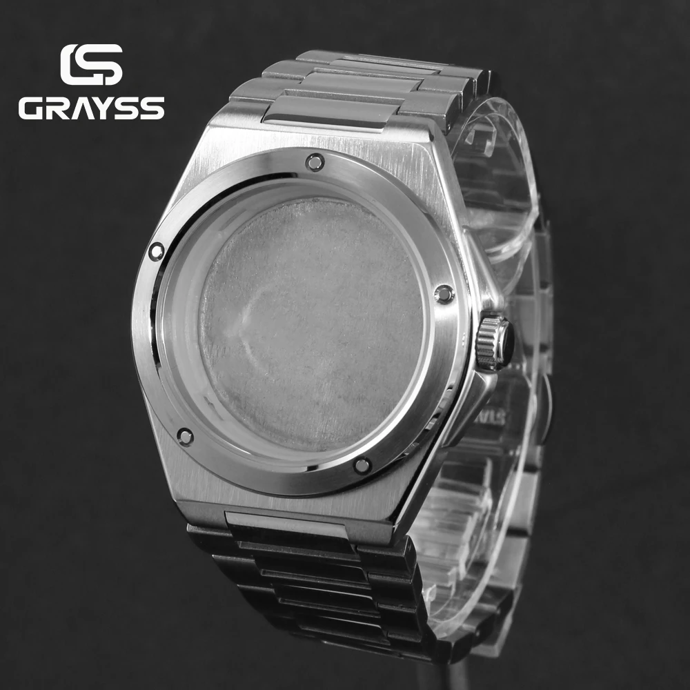 40mm Fit Engineer Style NH35/NH34/4R35 Mechanical Movement Men's Solid Stainless Steel Business Watch Case DIY Watch Accessories image 3