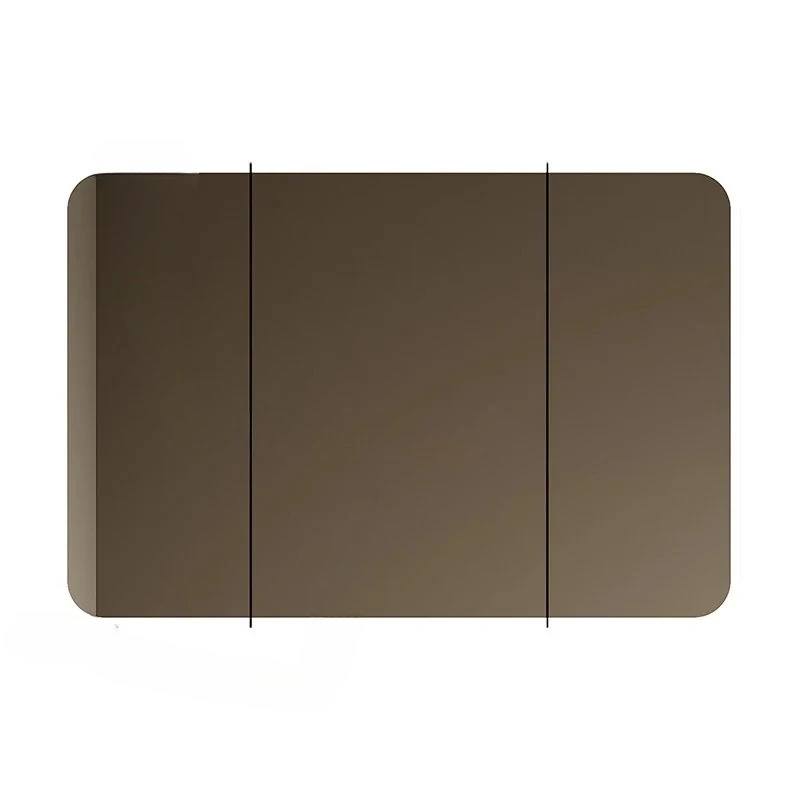 & Wall Mounted Vanity Mirror Cabinet Space Aluminum Rounded Edge Waterproof Bathroom Cabinets Multifunctional Bathroom Mirror
