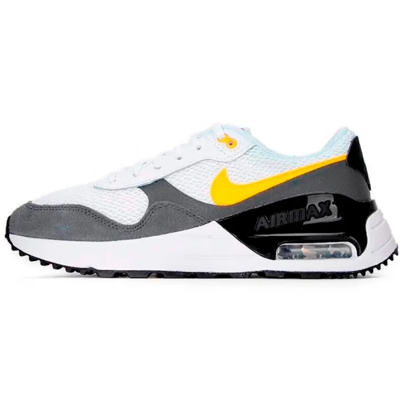 

Nike's New Air Cushion Shock-Absorbing and Rebounding Outdoor Women's Running Shoes Air Max Systm Full-Length Rubber Outsole Wear-Resistant Daily Sports and Leisure Shoes White Laser Orange Vibrant Color Fashionable Versatile Sports Shoes Essential for Wo