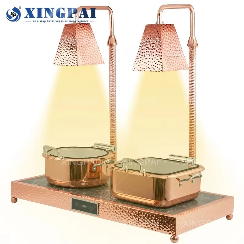 Restaurant Supplies Stainless Steel Buffet Insulation Station Food Warmer Lamp for Buffet Catering
