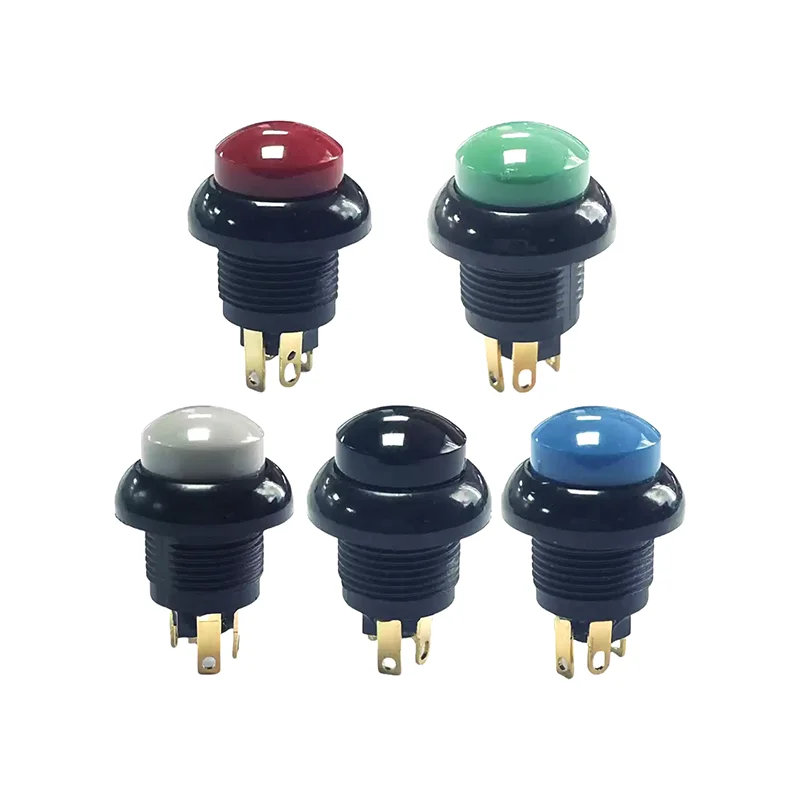 Electric control handle lever 22649 button reset crane switch 12MM waterproof 4-pin button switch IP68