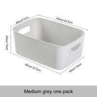 Plastic Sundries Storage Basket Desktop Cosmetic Snack Organizer Household Kitchen Bathroom Sorting Box Container with Handle