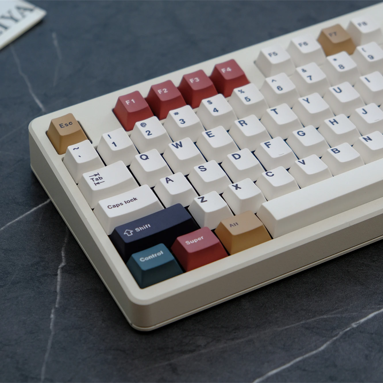 Retro Mixed Lights Keycaps 151 Keys Dye Sub Cherry US/KR For Mechanical Keyboards 2.25U/2.75u/3U Space Keys AZERTY GMMKPRO