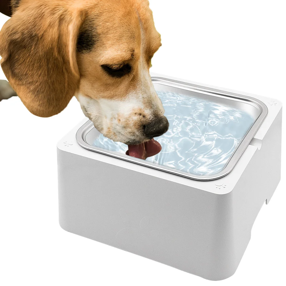 

4л большая миска для воды для собак, уличный диспенсер для воды для собак, птицы и скота, миска для корма и воды из нержавеющей стали для собак