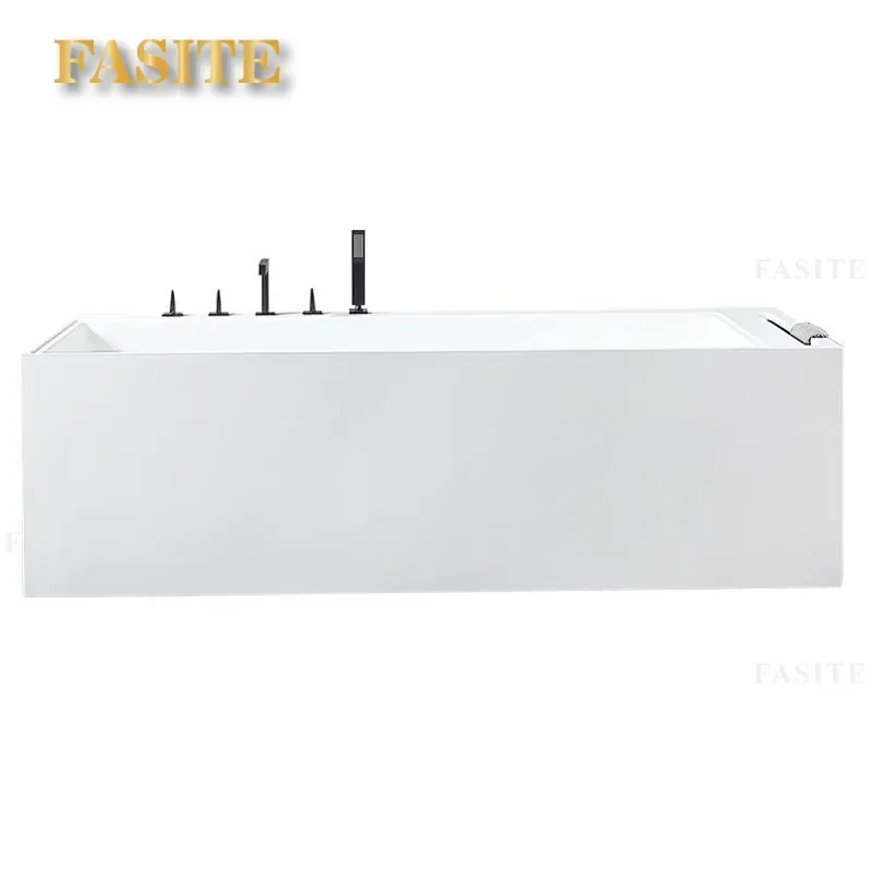 for Artificial Stone Bathtub Household Nordic Rectangular High End Hotel Villa Light Luxury Independent Bathtub