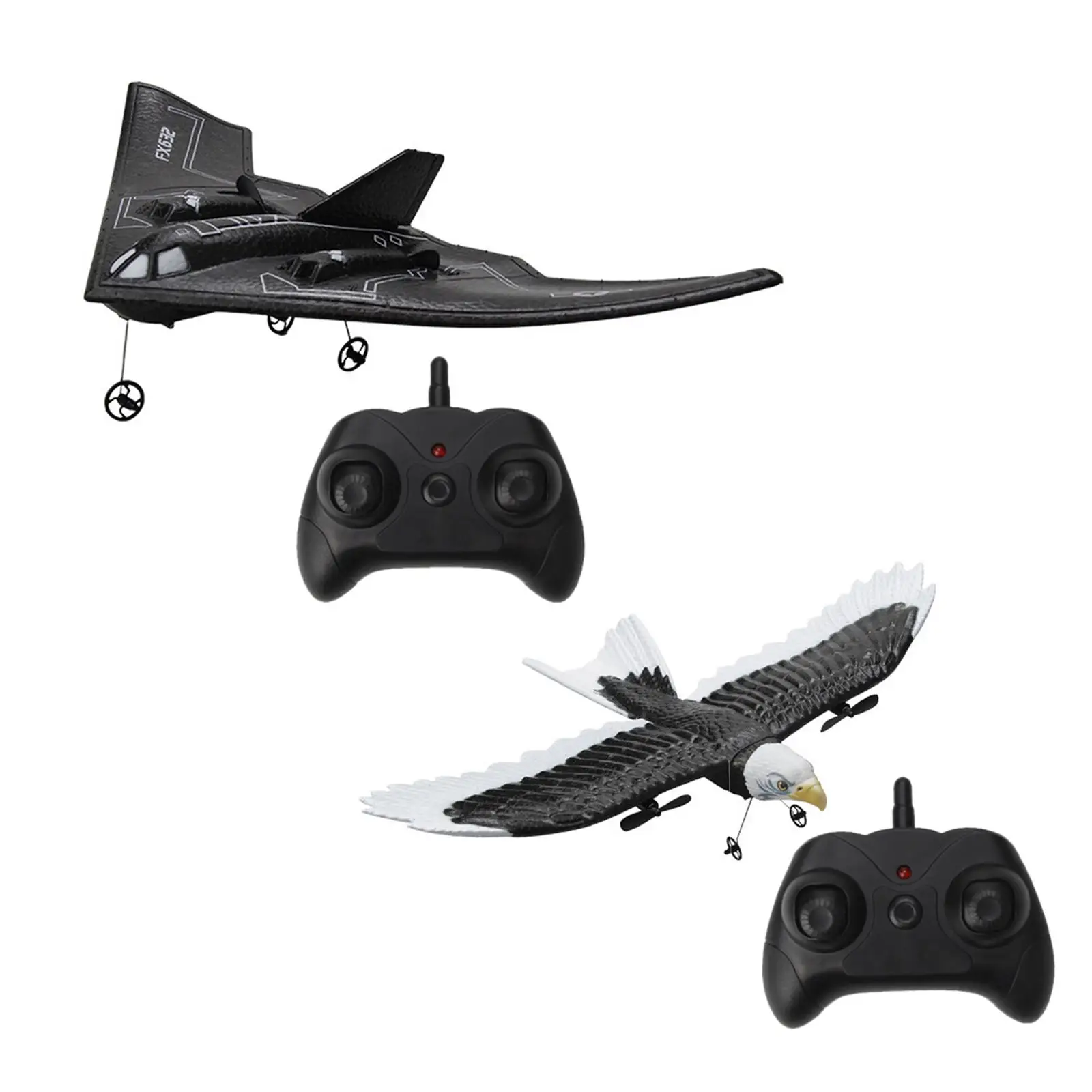 Afstandsbediening Vliegtuig RC Vliegtuig voor Kinderen Jongens Gift Anti Vallen Draagbare RC Zweefvliegtuig met Licht Vechter Model voor 6-12 Jaar