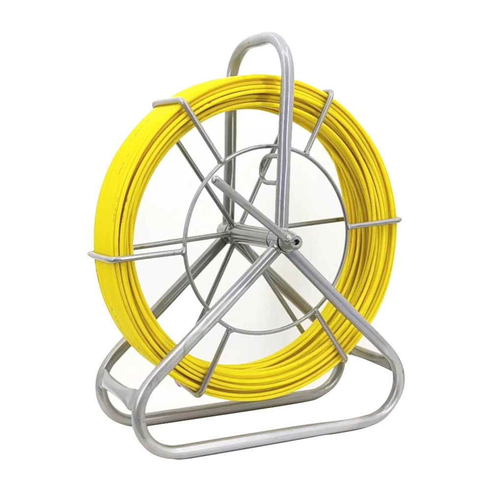 

6mm 150m Fiberglass Fish Tape Continuous Reel Wire Duct Rodder Cable Running Fiberglass Cable Puller