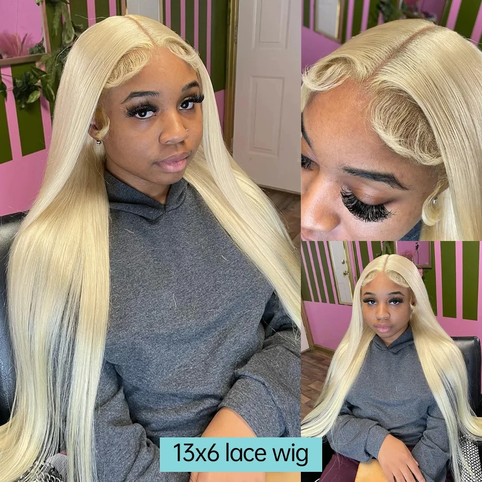 30 Inch Honey Blonde 613 HD Lace Frontal Wigs 13x6 Human Hair For Black Women 13x4 Straight Lace Front Wig Colored 180 Density