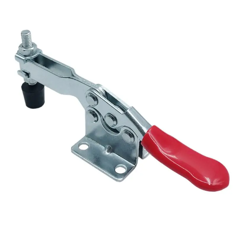 GH-201B Horizontal Toggle Clamp Quick Release Woodworking Fix Clip for Carpentry Adjustable Hand Clip Tool