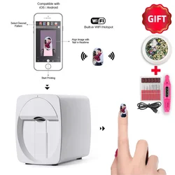 portable nail polish flowers 3d auto digital women electric nail art printer equipment manufacturers