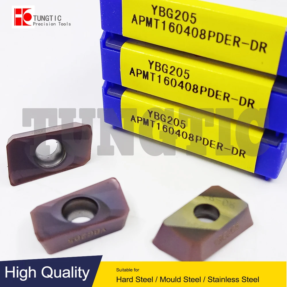 

APMT160408PDER-DR YBG205 APMT 160408 PDER-DR APMT 160408 PDER DR Сменный фрезерный станок Вставки для токарных станков Инструменты для обработки металла
