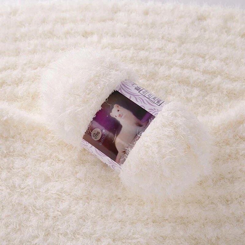 

New 100g Long Hair Mink Yarn Faux Fur Mohair Wool Cashmere Yarn for DIY Hand Knitting Crochet Sweater Thread Baby Yarn