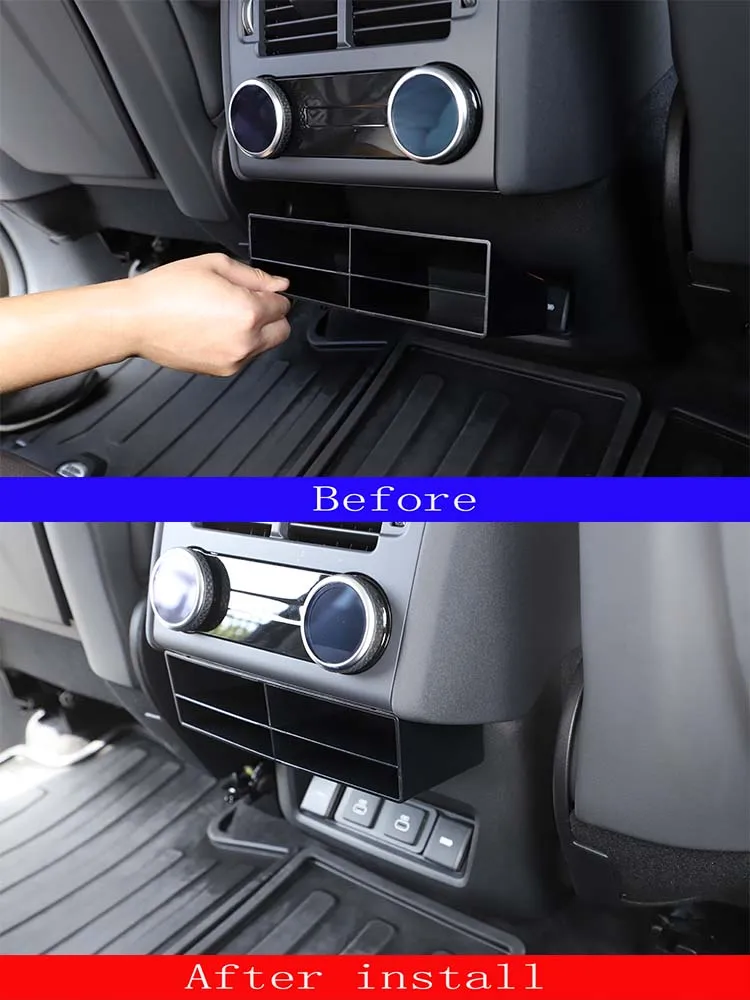 

Para Land Rover Discovery 5 LR5 2021 2022 2023 2024 2025 Car Rear Air Conditioning Air Outlet Storage Box