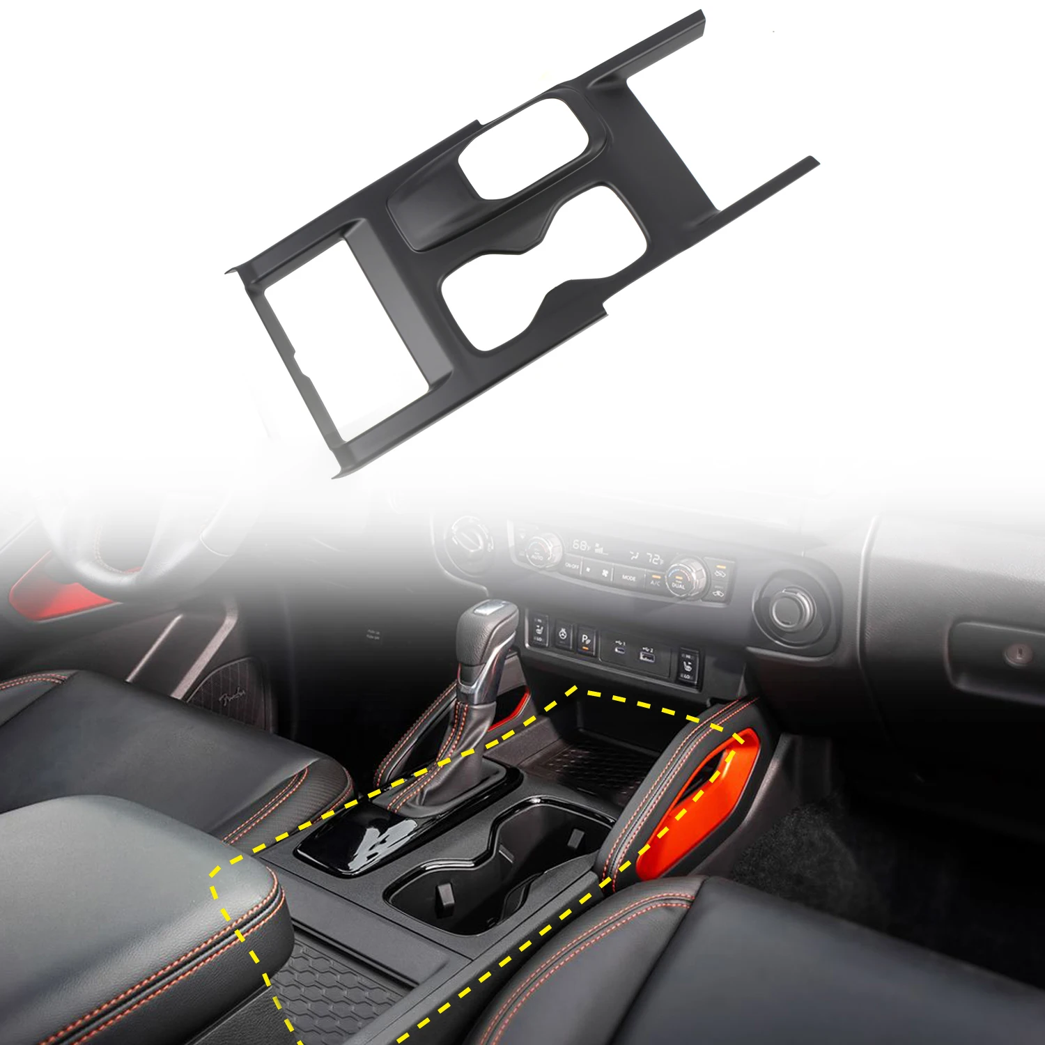 

Для Nissan Frontier 2022-2025 левый руль аксессуары для салона автомобиля центральная консоль панель переключения передач накладка матовый черный ABS 1 шт.