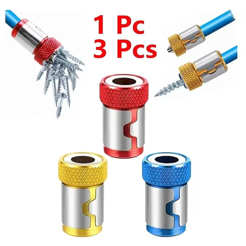 מחזיק ביט מגנטי חשמלי מתכת טבעת מגנטית מברגה ביט ראש חזק נגד החלקה טבעת מגנט לביט פיליפ מגנטי