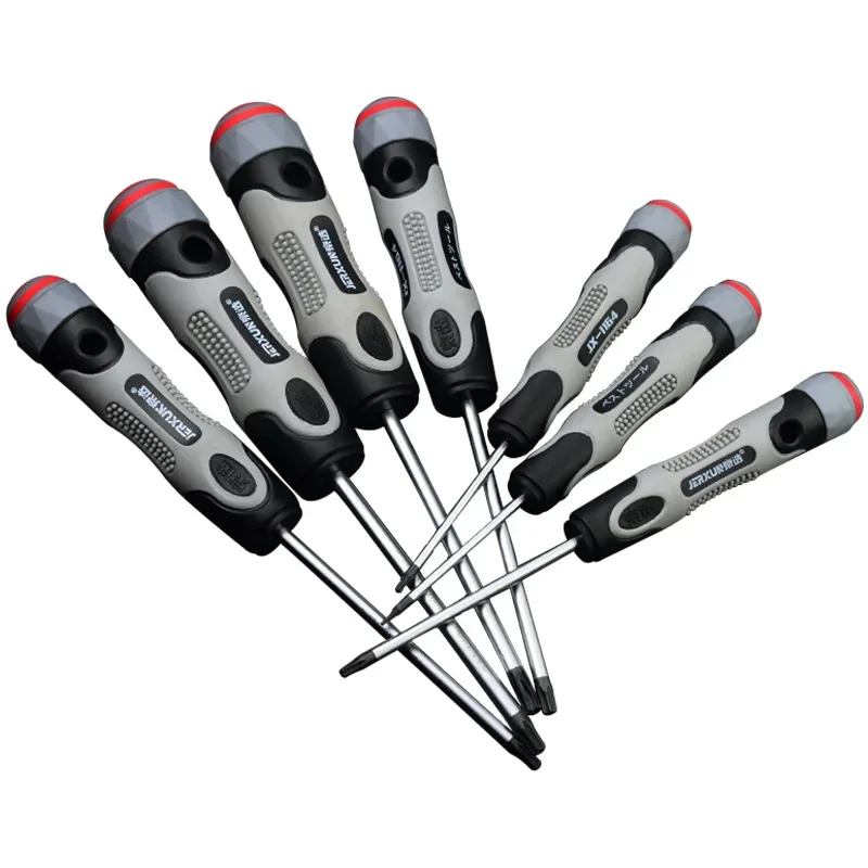 1 Piece T5-T30 Torx Screwdriver CR-V Plum Screw Driver Quick Mini Screwdrivers Magnetic Bolt Driver Screw-driving Tools