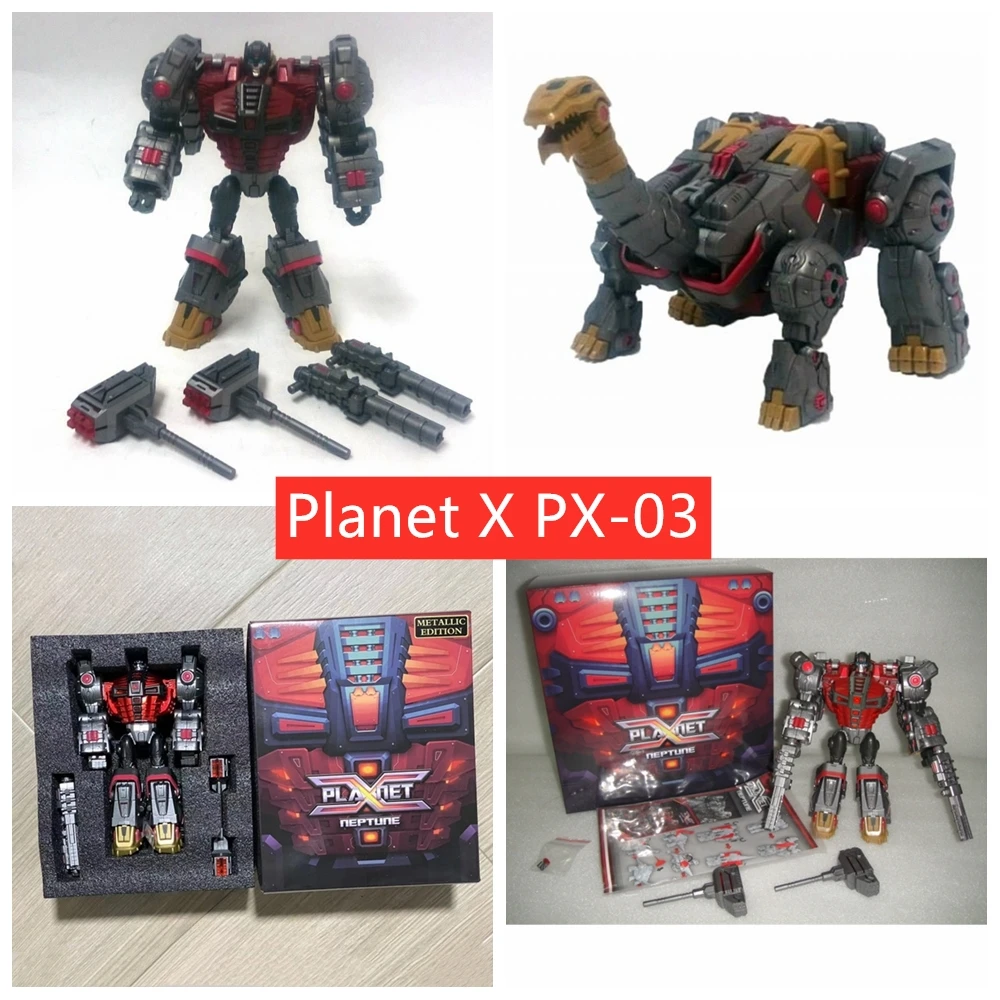 【IN STOCK】Transformation Planet X FOC PX-03 Original Color PX-03M Metallic Color Sludge Neptune Action Figure