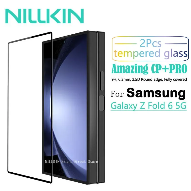 

Nillkin Amazing CP + Pro Screen Protector for Samsung Galaxy Z Fold 6 5G, 9H Tempered Glass, Anti Explosion, Fully Covered, 2Pcs