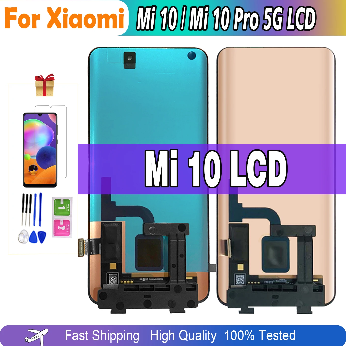 

100% Tested 6.67"original for Xiaomi Mi 10 Lcd M2001J2G M2001J2I for Xiaomi Mi 10 Pro 5G Display Repair Assembly Digitizer