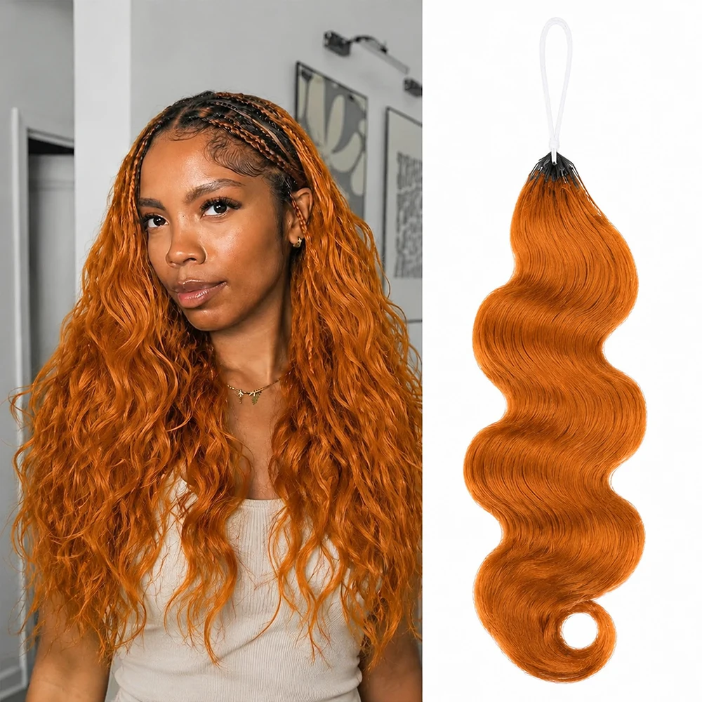 350 Ginger Orange Body Wave Fe - Crochet Braiding Hair recension och pris
