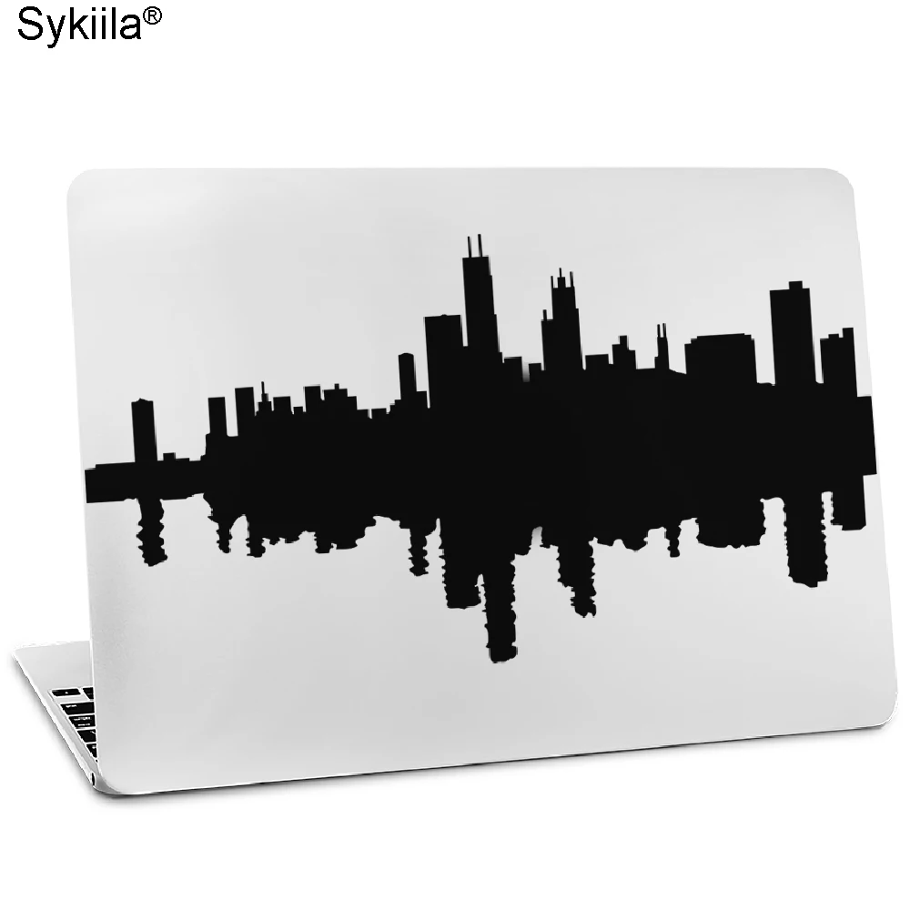 Sticker for Macbook Pro 13 15 17 Retina Air 11 13 for Apple Laptop Vinyl Decal Skin City Leopard Skyline 3D Map Touch Laptop