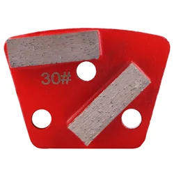Trapezoid Sintered Diamond Bar Segment Metal Grinding Disc Block Abrasive 9mm Holes For Epoxy Terrazzo Concrete Floor 9pcs ASL