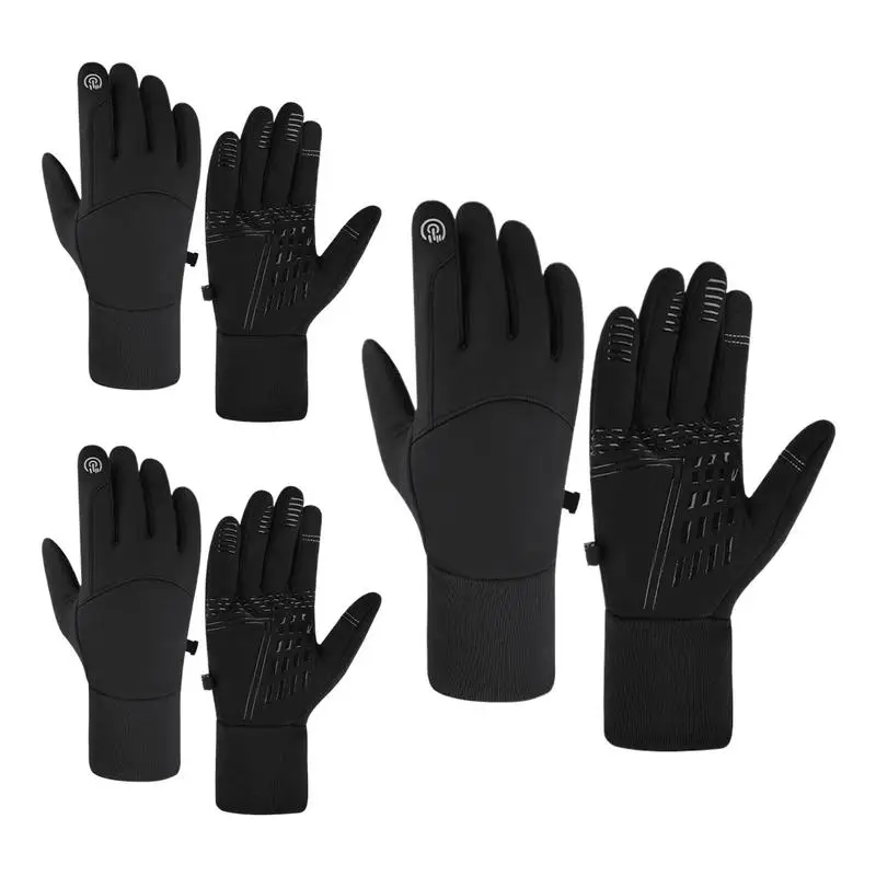 

Winter Touch Gloves Anti-Slip Warm Gloves Windproof Touchscreen Warm Gloves Lightweight Running Gloves Full Finger Workout