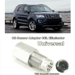 O2 sensor adapter cel eliminator with catalytic converter For ford f150 explorer 5 kuga 2 smax maverick transit mk7 ecosport