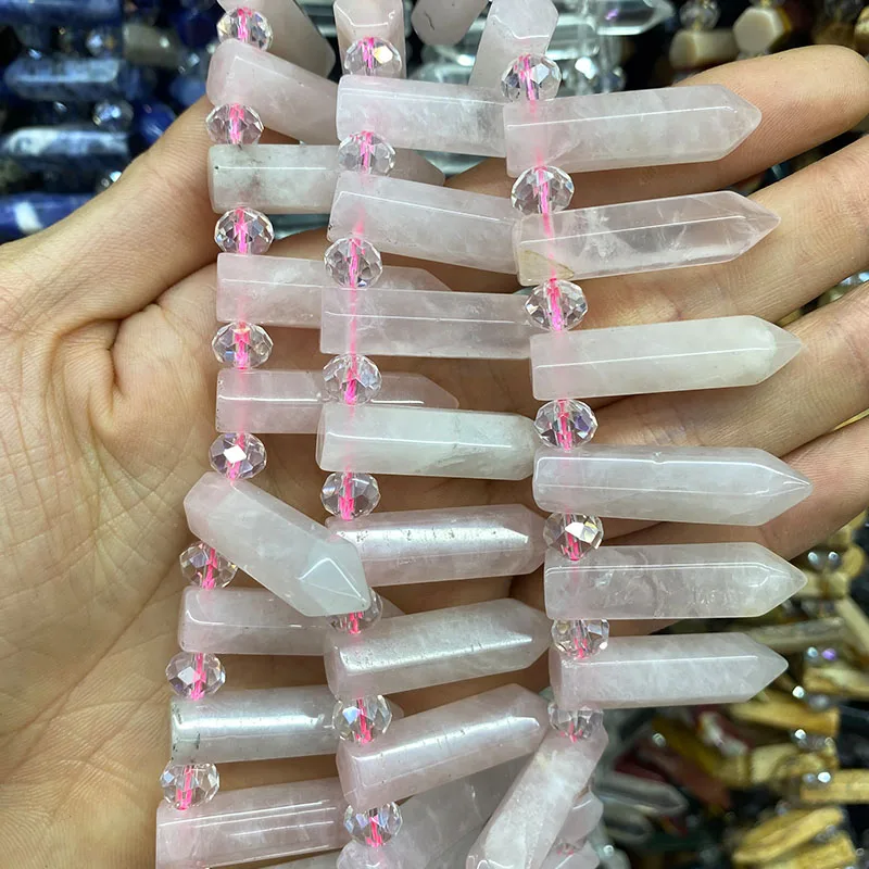 Natural Lapis Crystal Beads Amethyst Rose Quartz Smoky Quartz Crystal Citrine Crystal Quartz Hematoide For DIY Jewelry Making