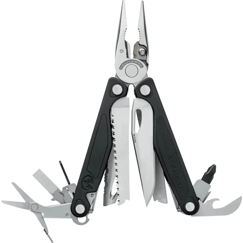 Charge Plus, 19-in-1 Full-Size, Versatile Multi-tool for Home, Outdoors, Everyday Carry (EDC), Stainless Steel