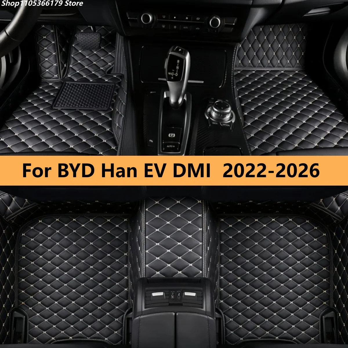 

Автомобильные коврики на заказ для BYD Han EV DMI 2022-2026, водонепроницаемые, Tapetes Para Carro
